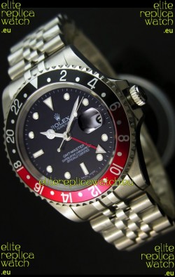 Rolex Replica GMT Masters Watch with Black/Red Bezel