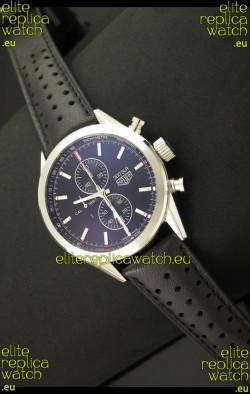 Tag Heuer Carrera Quartz Japanese Replica Watch in Black Dial