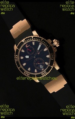 Ulysse Nardin No.270 Swiss Watch in Black Wave Dial