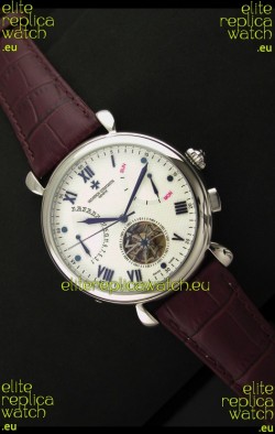 Vacheron Constantin Reserve Tourbillon Japanese Replica Watch in White Dial
