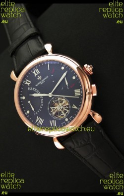 Vacheron Constantin Reserve Tourbillon Japanese Replica Watch in Rose Gold