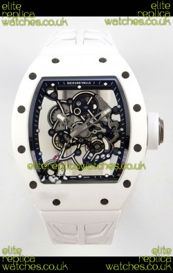 Richard Mille RM055 FREE SPRUNG MVMNT White Ceramic Super Clone Watch 