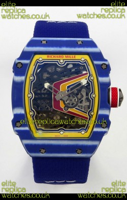 Richard Mille RM67-02 Blue NTPT 37 Grams CRMA7 Clone Movement 