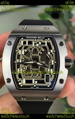 Richard Mille RM67-01 Titanium Extra-Flat Black Strap Super Clone Watch 