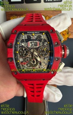 Richard Mille RM11-03 Red Carbon TPT Case Super Clone Watch 