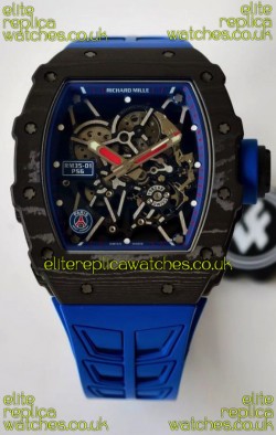 Richard Mille RM35-01 PSG Edition Carbon Fiber Casing with Genuine Tourbillon Super Clone Watch