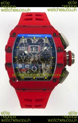 Richard Mille RM11-03 Red Carbon TPT Case Super Clone Watch 