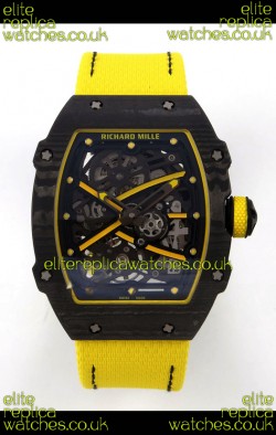 Richard Mille RM67-02 Black NTPT Velcro Strap CRMA7 Clone Movement 