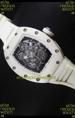 Richard Mille RM055 Bubba Watson Swiss Replica Watch in White