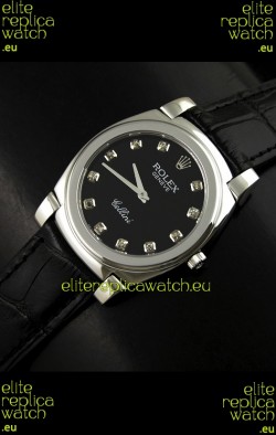 Rolex Cellini Japanese Replica Steel Watch in Numeral Markers