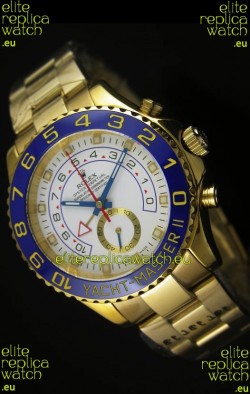 Rolex Yachtmaster II Yellow Gold - 1:1 Ultimate Replica (Working Stopwatch)