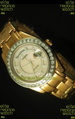Rolex Day Date Swiss Watch in Yellow Gold Case