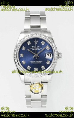 Rolex Super Clone Datejust Blue Dial Steel Case 31MM Super Clone Watch 