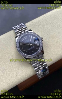 Rolex Super Clone Datejust 31MM Grey Dial Steel Case Super Clone Watch 