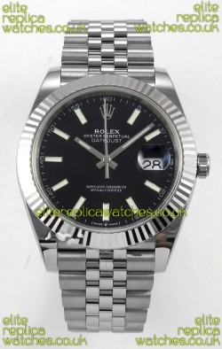 Datejust Super Clone 126334 Black Dial 41MM FREE SPRUNG MVMNT 3235 Watch 