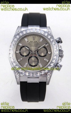 Rolex Daytona 126539TBR FREE SPRUNG MVMNT Grey Dial Super Clone Watch 