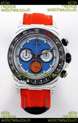 Rolex Daytona DiW Veloce White Carbon Red Dial Super Clone Watch 
