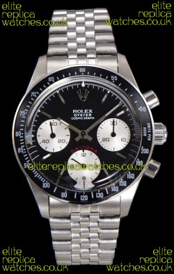 Rolex Daytona Paul Newman 37MM Black Dial Manual Wind Super Clone Watch 