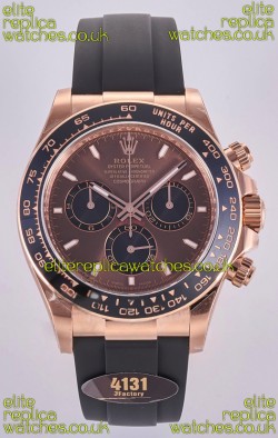 Rolex Daytona 126515 Brown Dial Stick Markers FREE SPRUNG MVMT Super Clone Watch 