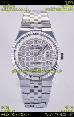Rolex Land-Dweller 127336 Steel Honeycomb Dial 40MM Super Clone Watch 