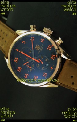 Tag Heuer Carrera 1887 SpaceEX Edition Japanese Quartz Watch in Pink Gold