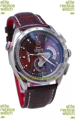 Tag Heuer Grand Carrera Calibre 36 Japanese Automatic Watch in Brown Face