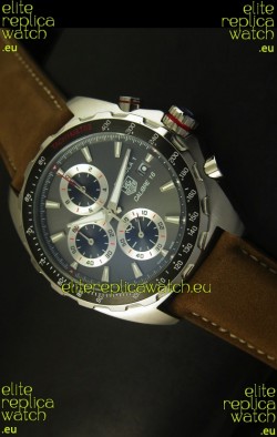 Tag Heuer Calibre 16 Stainless Steel Watch in Grey Dial