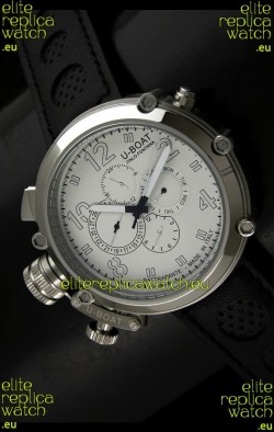 U-Boat Flightdeck Rattrapante Japanese Automatic Watch in Steel Casing