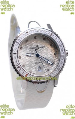 Ulysse Nardin Lady Diver Starry Night Replica Silver Watch