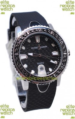 Ulysse Nardin Lady Diver Starry Night Replica Watch in Black Dial