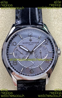 Vacheron Constantin Fiftysix Day-Date Stainless Steel Grey Dial Swiss Replica Watch 