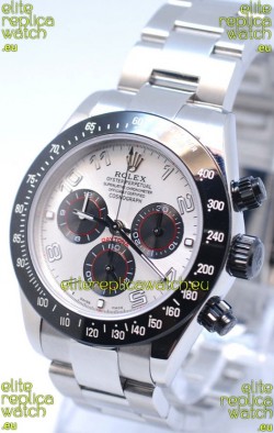 Rolex Project X Daytona Limited Edition Series II Cosmograph MonoBloc Cerachrom Swiss Watch in White Face
