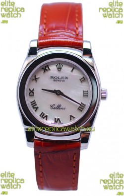 Rolex Cellini Cestello Ladies Swiss Replica Watch in Pearl Dial