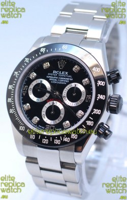 Rolex Project X Daytona Limited Edition Series II Cosmograph MonoBloc Cerachrom Swiss Watch in Diamond Markers