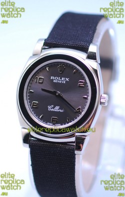 Rolex Cellini Cestello Ladies Swiss Watch in Grey Silver Face