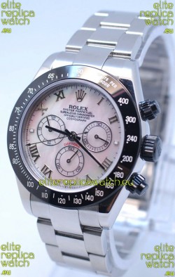 Rolex Project X Daytona Limited Edition Series II Cosmograph MonoBloc Cerachrom Swiss Watch in Pink Pearl Dial