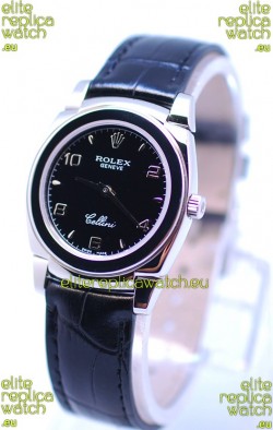 Rolex Cellini Cestello Ladies Swiss Watch All Black