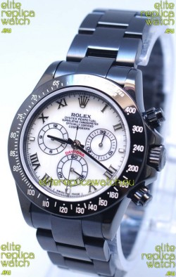 Rolex Daytona Cosmograph Project X Design Black Out Edition Swiss Watch in Pearl Dial