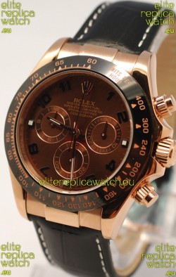 Rolex Daytona Monobloc Cerachrome Everose Swiss Watch - 1:1 Mirror Replica